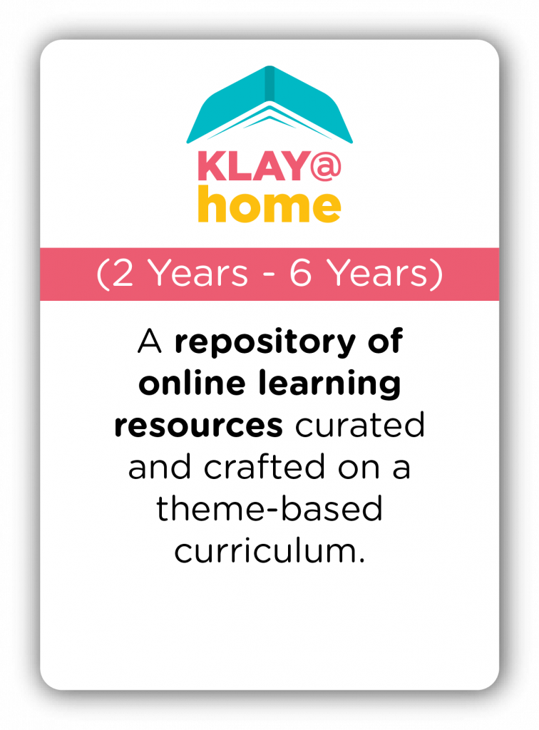 preschool daycare klay@home card
