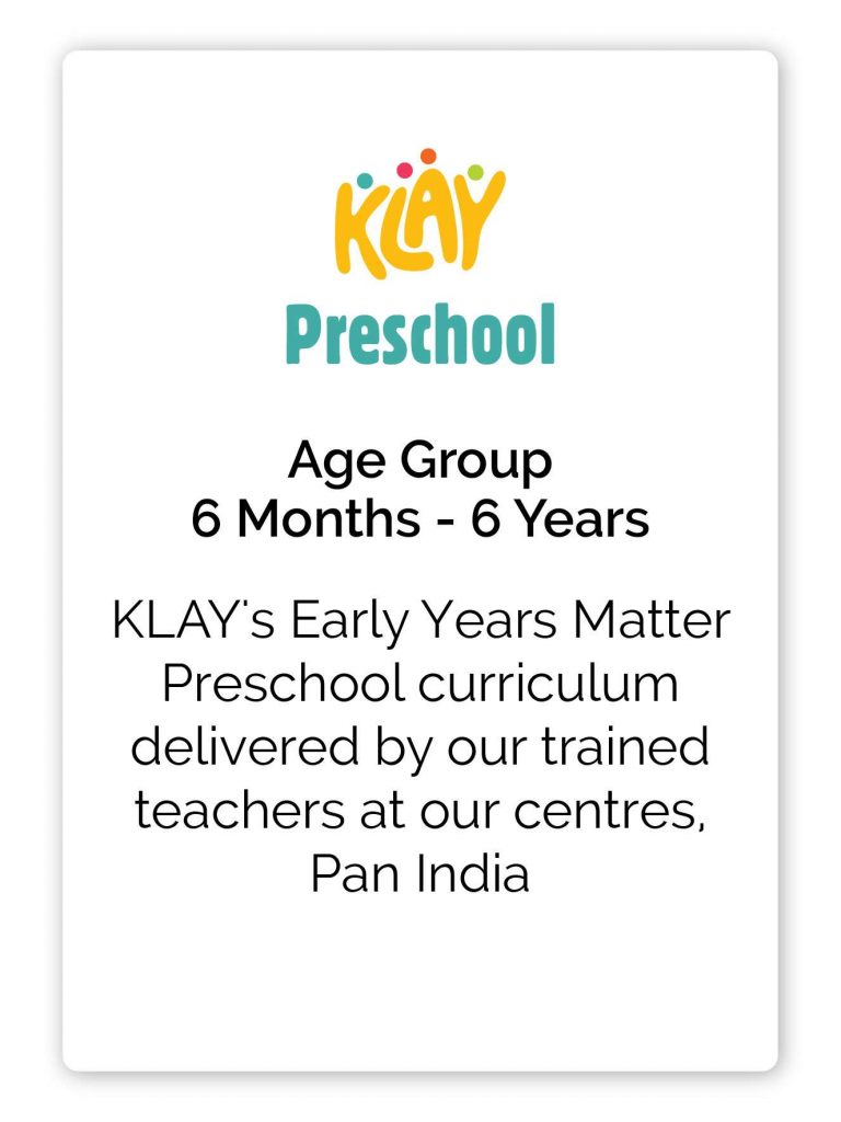 preschool daycare klay card