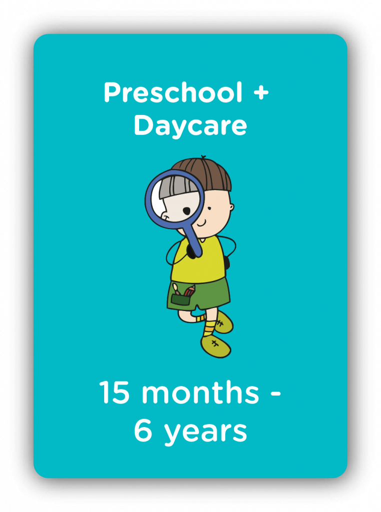 preschool daycare card